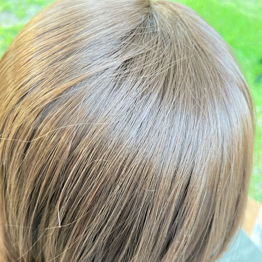 TOPPER WIG LIGHT BROWN STRAIGHT SYNTHETIC - Picture 5 of 6